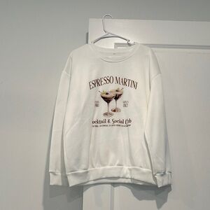 White Espresso Martini Sweatshirt